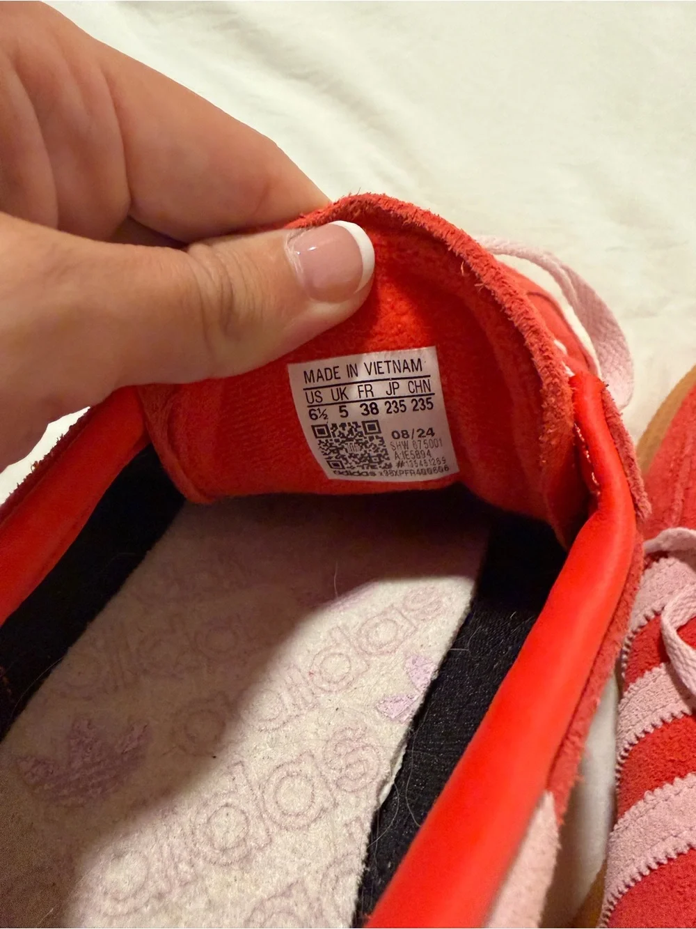 adidas spezials handball red & pink